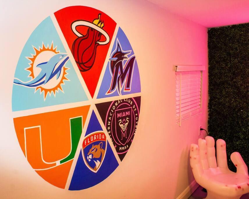 Unique Miami Art Escape W/ Hottub, Arcade & Murals Exterior photo